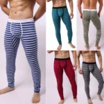 Striped Thermal Mens Leggings  Boxer Briefs 6 | PricZone