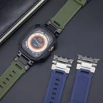 Apple Watch Ultra 2 Band Silicone Strap  Steel Connector 4 | PricZone