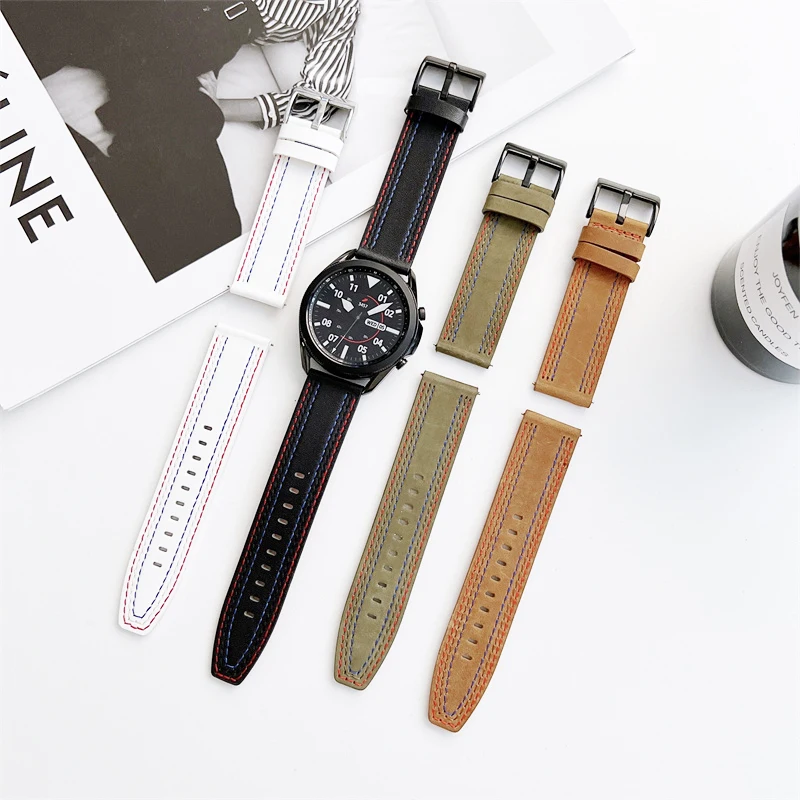 Genuine Leather Strap for Galaxy Watch 6543 22mm20mm 3 | PricZone Genuine Leather Strap for Galaxy Watch 6543 22mm20mm 3 | PricZone