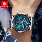 OLEVS Multifunction Mens Watch Waterproof  Stainless 4 | PricZone