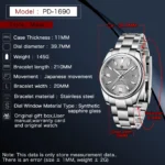 PAGANI 2022 Steel Watch Waterproof  Elegant 2 | PricZone