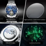 Starry Night Moon Phase Watch   OLEVS Automatic 5 | PricZone