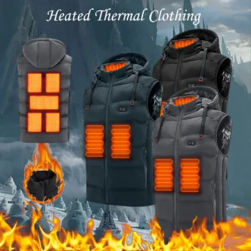 9 Zone Heated Vest Winter Warmth  Comfort 1 | PricZone