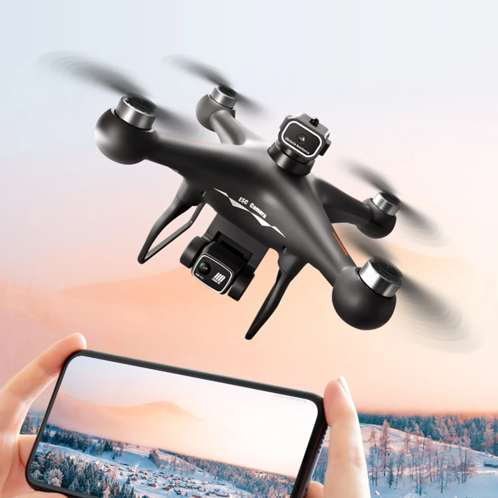 FPV Drone 4CH RC 90 Degrees Lens USBC 14min Flight | PricZone FPV Drone 4CH RC 90 Degrees Lens USB C 14min Flight | PricZone