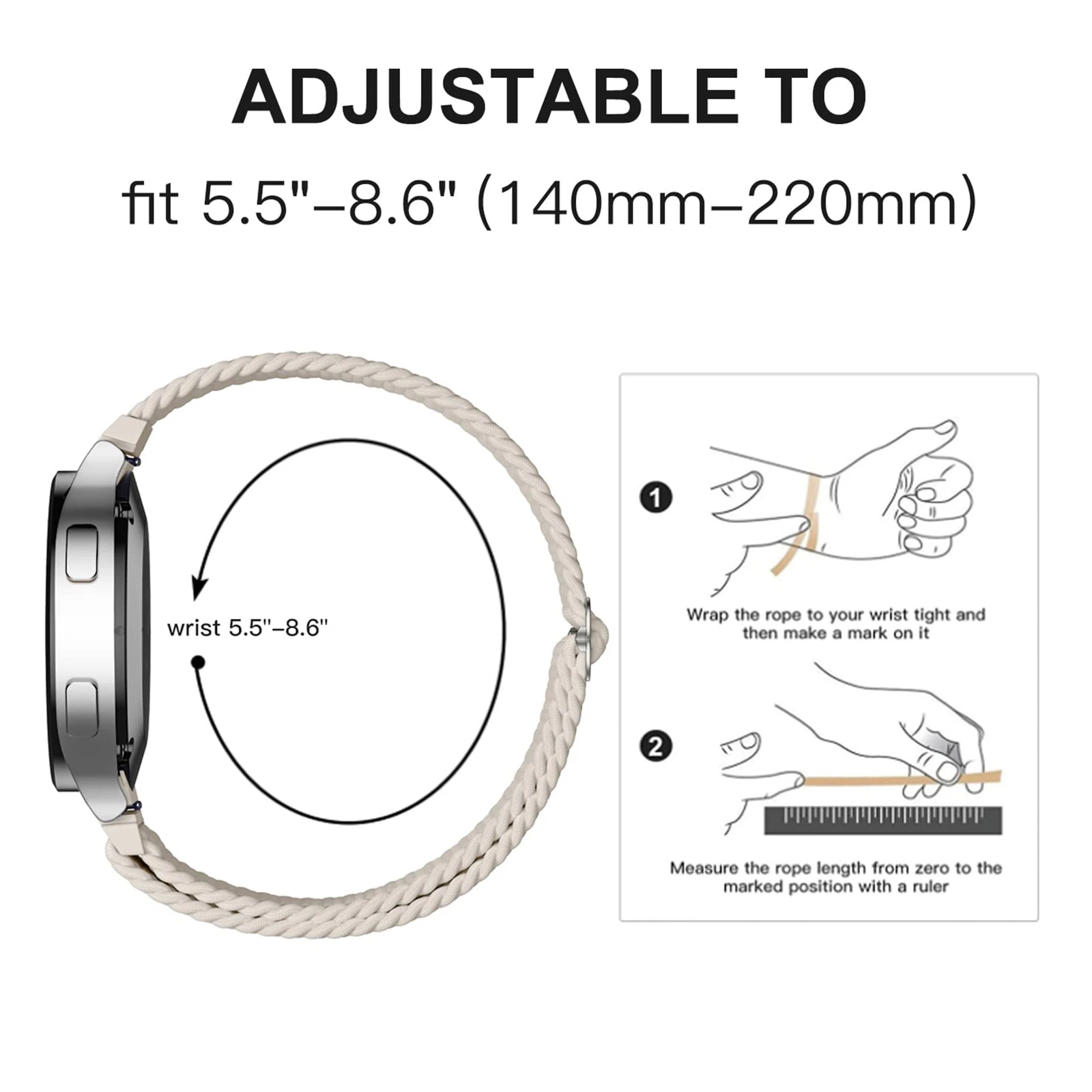 Braided Solo Strap for Samsung Huawei Watches 5 | PricZone Braided Solo Strap for Samsung Huawei Watches 5 | PricZone