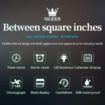 OLEVS Multifunction Mens Watch Waterproof  Stainless 6 | PricZone