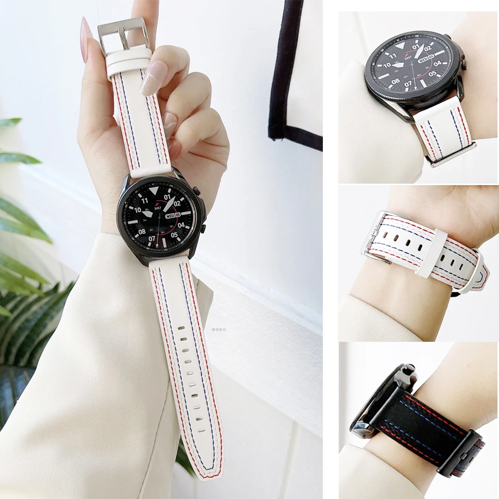 Genuine Leather Strap for Galaxy Watch 6543 22mm20mm 5 | PricZone Genuine Leather Strap for Galaxy Watch 6543 22mm20mm 5 | PricZone