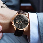 Luxury JSDUN Chronograph Watch   Waterproof  Leather 3 | PricZone