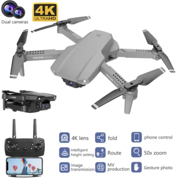 E99 Pro 4K HD Camera Drone WiFi FPV  50x Zoom Quad | PricZone