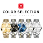 Gold Quartz Mens Watch Waterproof  Luminous Luxury 6 | PricZone