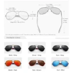 Aluminum Pilot Polarized Shades for Men  Women 5 | PricZone