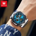 OLEVS Multifunction Mens Watch Waterproof  Stainless 3 | PricZone