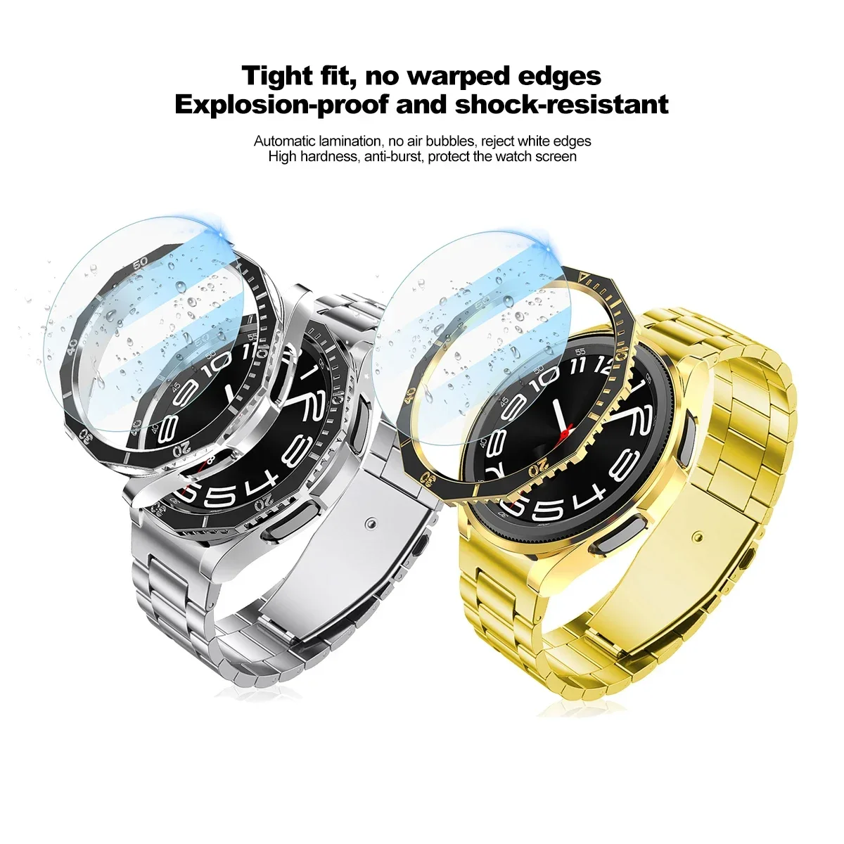 Galaxy Watch 6 Classic 4347mm 3in1 Protection Kit 6 | PricZone Galaxy Watch 6 Classic 4347mm 3 in 1 Protection Kit 6 | PricZone