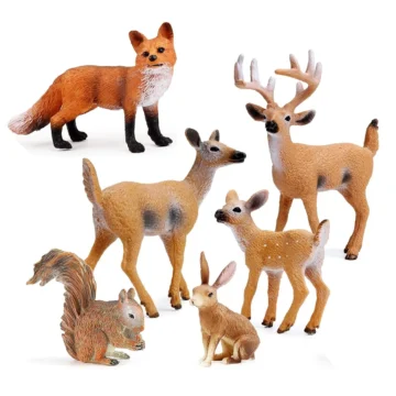 Forest Animal Figurines Set - Miniature Toy Ornaments 1