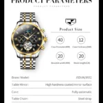 Luxury Skeleton Moonwatch   Waterproof  Automatic 4 | PricZone