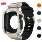 Apple Watch Ultra 2 Band Silicone Strap  Steel Connector 1 | PricZone
