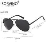 Luxury Retro Pilot Polarized Sunglasses Unisex SP256 5 | PricZone Luxury Retro Pilot Polarized Sunglasses Unisex SP256 5 | PricZone