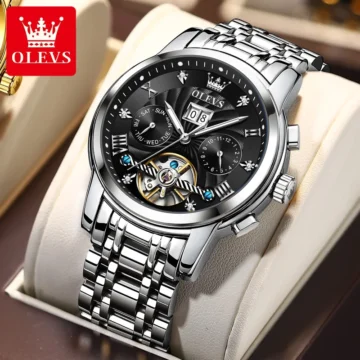 Luxury OLEVS Auto Steel Watch Waterproof  Luminous 2 | PricZone