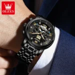 Luxury OLEVS Auto Steel Watch Waterproof  Luminous 3 | PricZone