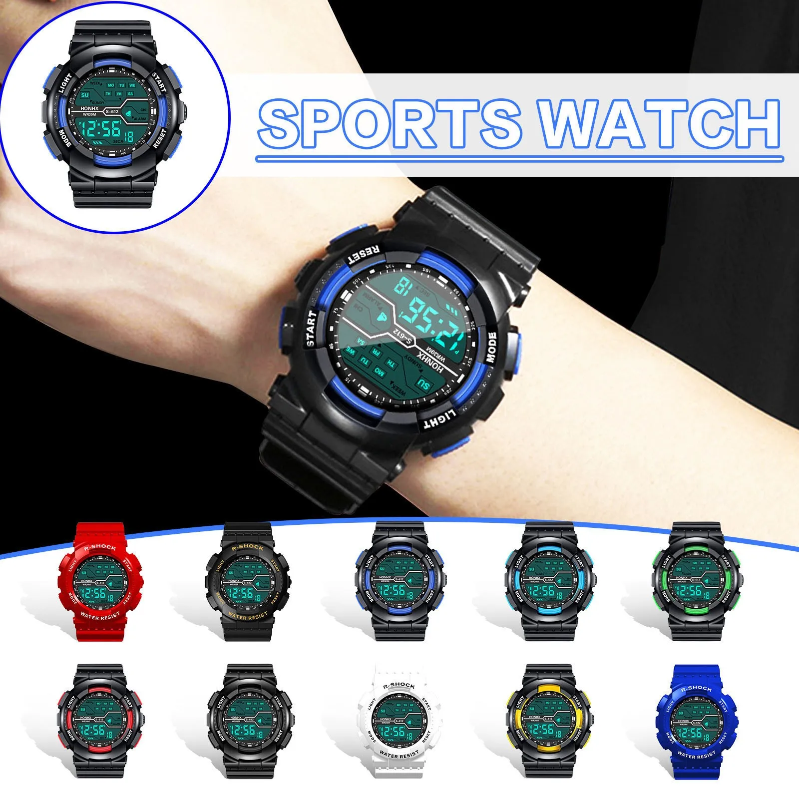 Honhx LED Sports Watch Waterproof Digital 2 | PricZone H onhx LED Sports Watch Waterproof Digital 2 | PricZone