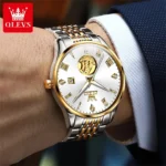 Gold Sailboat OLEVS Luxury Watch   Waterproof  Automatic 4 | PricZone