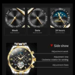 Luxury Skeleton Moonwatch   Waterproof  Automatic 3 | PricZone