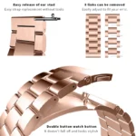 Galaxy Watch 654 Metal Bracelet   Stainless Steel Band 4 | PricZone