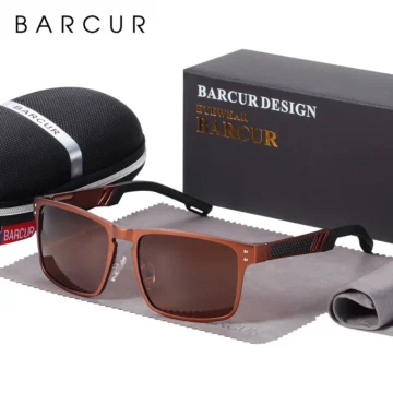 Vintage Square Polarized Sunglasses by BARCUR for Sports  Style 1 | PricZone