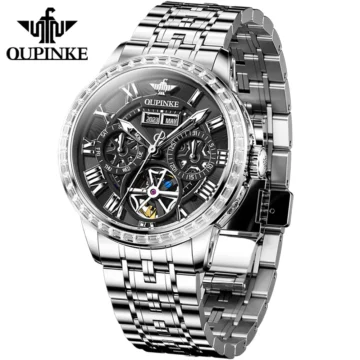 Luxury Skeleton Business Watch   OUPINKE Automatic 2 | PricZone