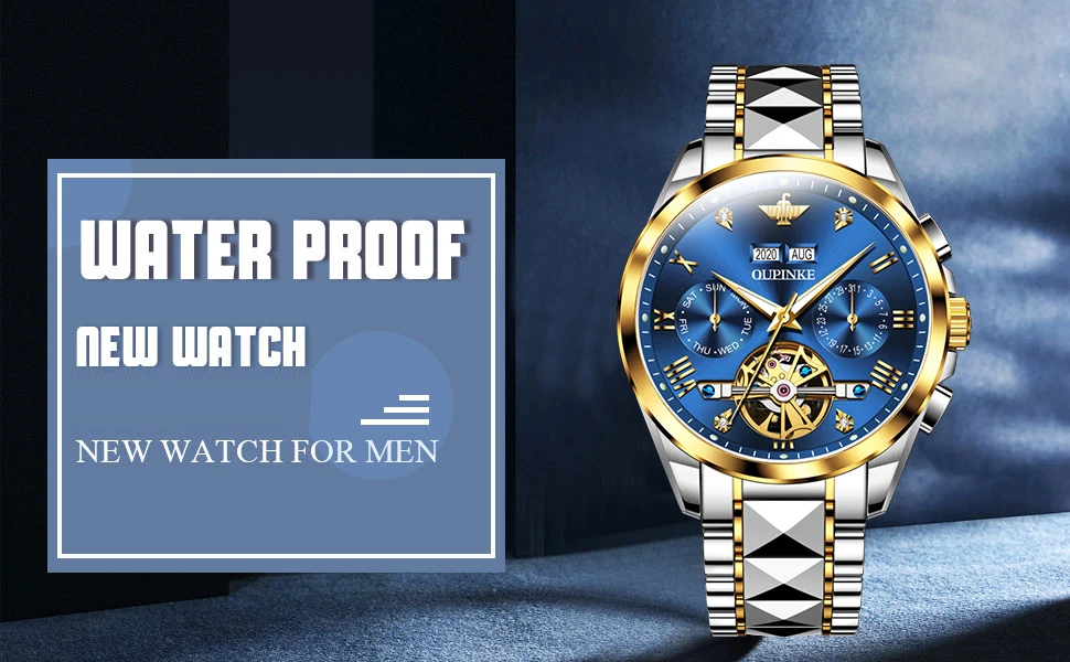 OUPINKE Luxury Auto Watch - Classic Tourbillon