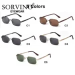 90s Narrow Polarized Rectangular Sunnies 6 | PricZone