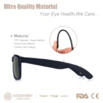 COLOSSEIN Polarized Classic Shades UV400 Protection Square Frame 4 | PricZone