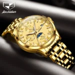 Luxury Gold Moon Phase Watch 44mm   JSDUN 4 | PricZone