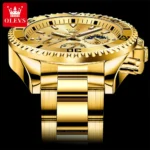 Elegant OLEVS Date Watch Waterproof  Luminous Steel 2 | PricZone