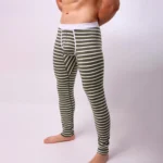 Striped Thermal Mens Leggings  Boxer Briefs | PricZone