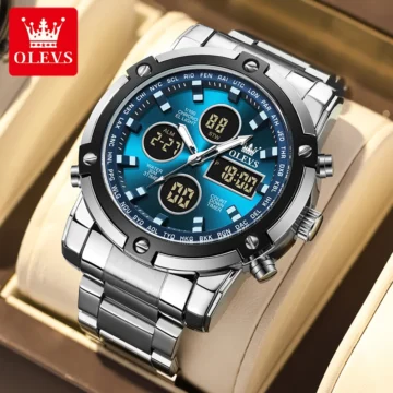OLEVS Multifunction Mens Watch Waterproof  Stainless 1 | PricZone