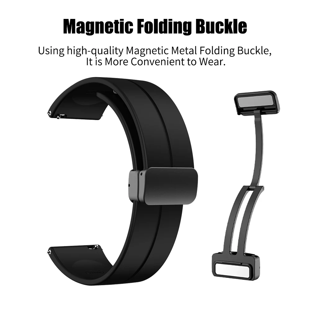 Magnetic Silicone Strap for Galaxy Watch Huawei GT 3 | PricZone Magnetic Silicone Strap for Galaxy Watch Huawei GT 3 | PricZone