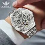 Luxury Skeleton Business Watch   OUPINKE Automatic 6 | PricZone