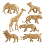 Golden Wild Animal Figurines   7pc Educational Set 4 | PricZone