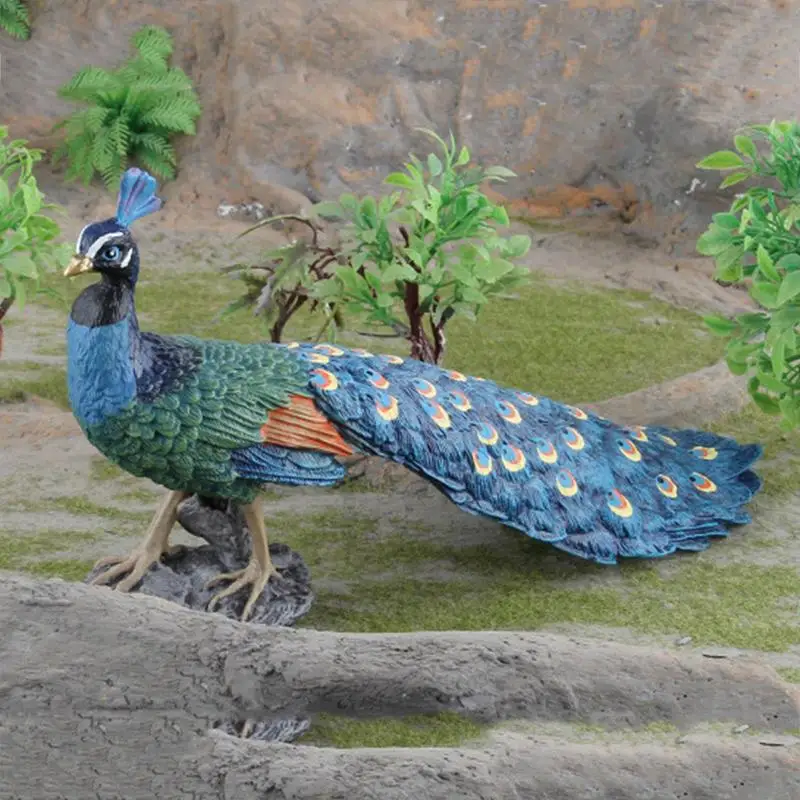 Realistic Peacock Action Figure Toy for Kids 4 | PricZone Realistic Peacock Action Figure Toy for Kids 4 | PricZone