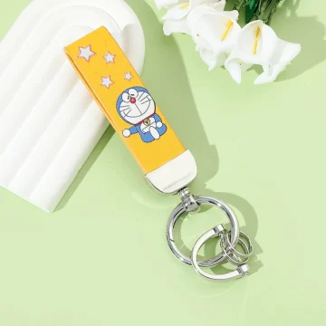 Doraemon Cartoon Leather Keychain for Women  Gifts 2 | PricZone