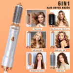 6 in 1 Hair Dryer Brush for Curling  Straightening 2 | PricZone