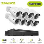 SANNCE 8CH 5MP POE Camera Kit with Audio 8MP NVR 1 | PricZone SANNCE 8CH 5MP POE Camera Kit with Audio 8MP NVR 1 | PricZone