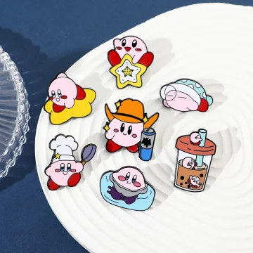 Kawaii Kirby Animal Elves Enamel Brooch Pins 2 | PricZone Kawaii Kirby Animal Elves Enamel Brooch Pins 2 | PricZone