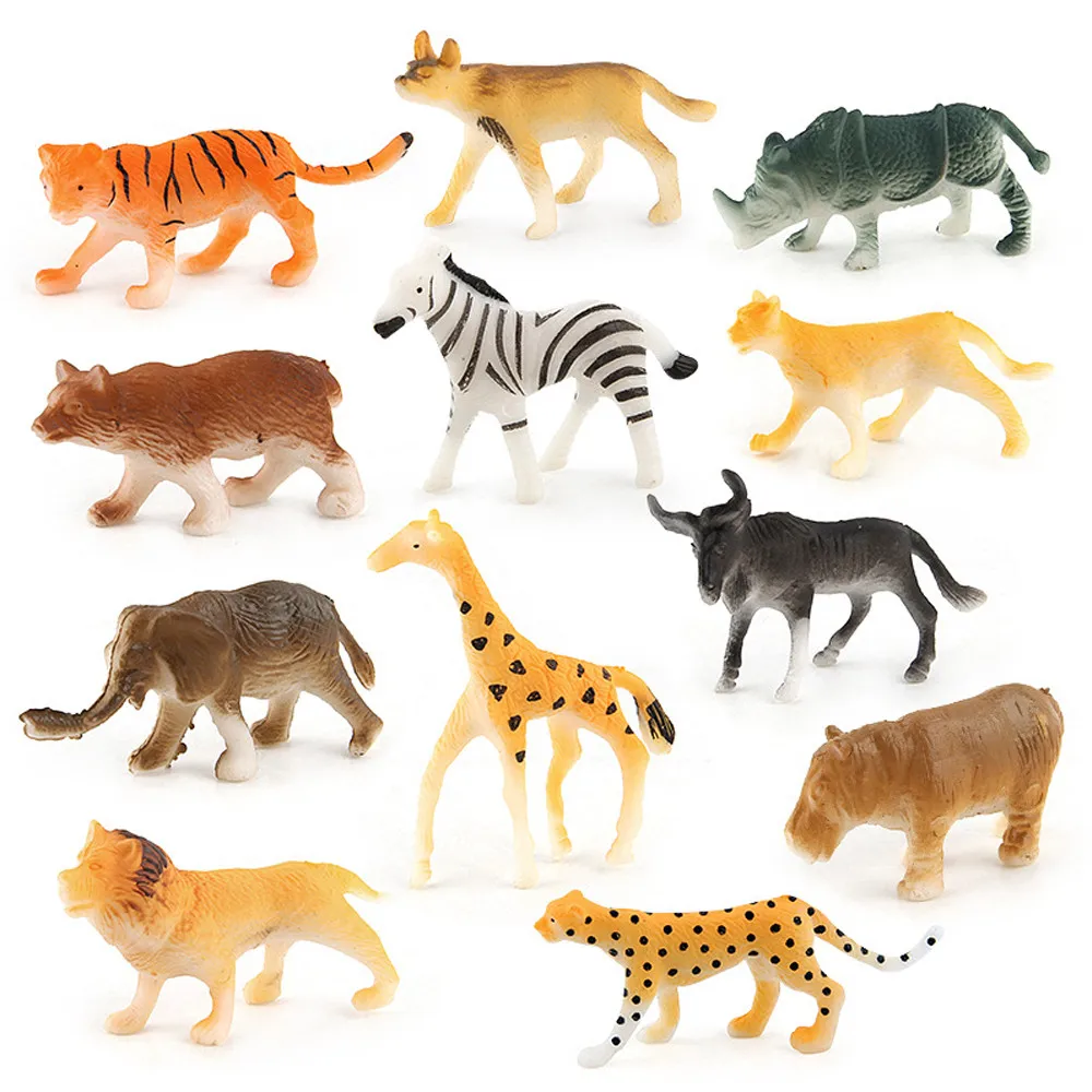12pc Jungle Animal Figures for Kids Educational Toys 6 | PricZone 12pc Jungle Animal Figures for Kids Educational Toys 6 | PricZone