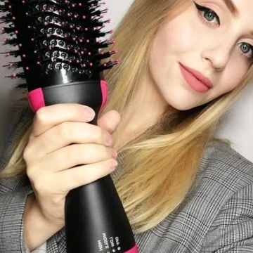 Ionic Hair Dryer Brush   Hot  Cold Air Styler Comb | PricZone