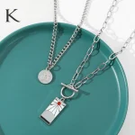 Demon Slayer Dual Layer Necklace  Pendant Set | PricZone