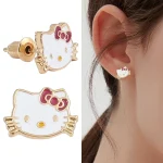 Hello Kitty Anime Cartoon Stud Earrings for Girls | PricZone Hello Kitty Anime Cartoon Stud Earrings for Girls | PricZone