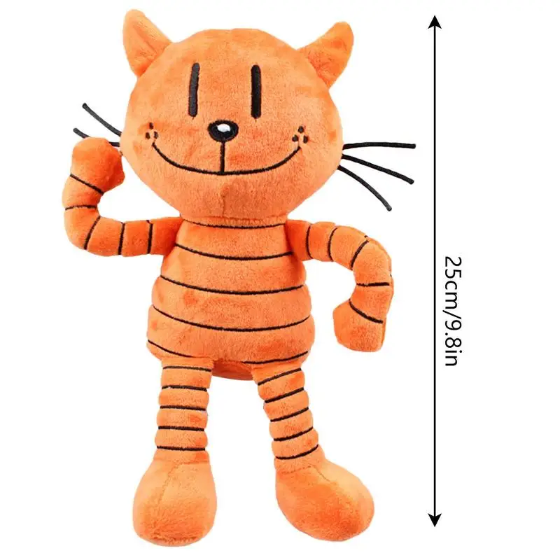 Orange Petey Cat Plush Toy 25cm Cartoon Figure 6 | PricZone Orange Petey Cat Plush Toy 25cm Cartoon Figure 6 | PricZone
