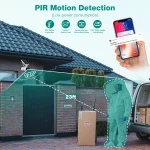 4MP Camcamp Solar CCTV System with PIR and WiFi 4 | PricZone